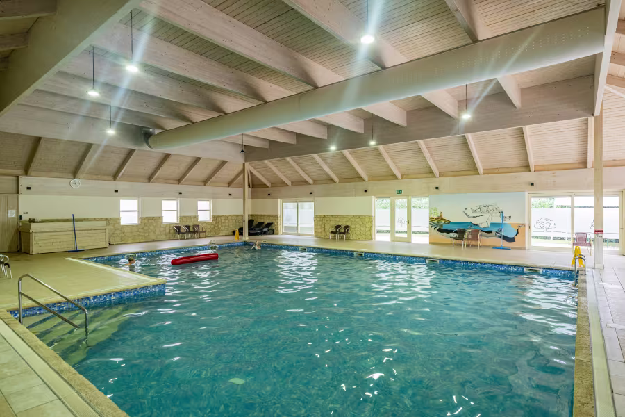 The indoor pool at Friese Meren Eurocamp in the Netherlands